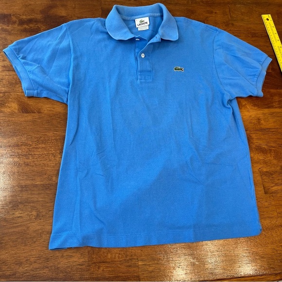 Lacoste men’s blue polo size Large 5 100% cotton - Picture 1 of 7